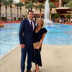 Misguided Navy Blue Dress